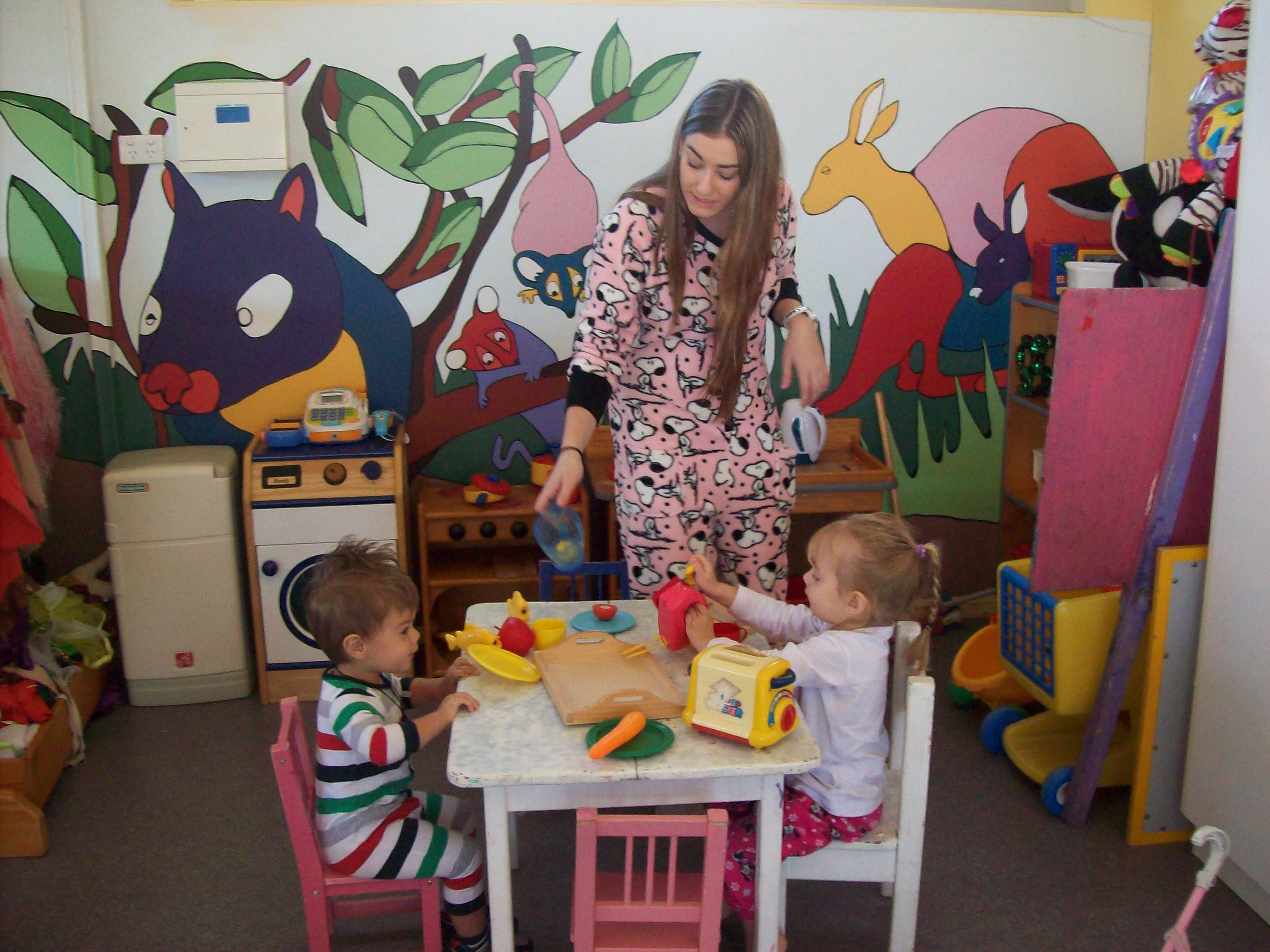 students in playgroup